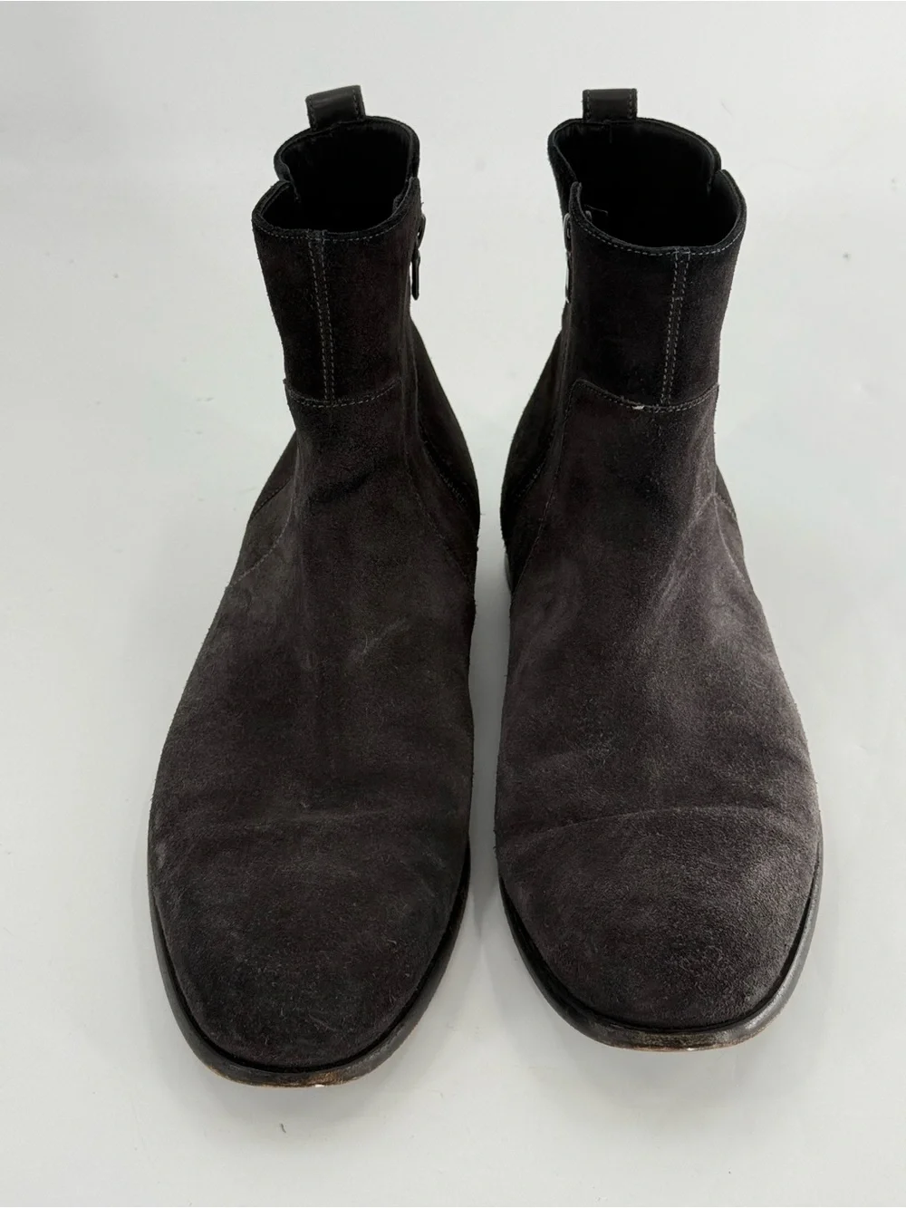 Vince Men’s Grey Suede Boots 10